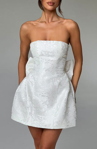 Elenora Mini Dress - Ivory - glavon