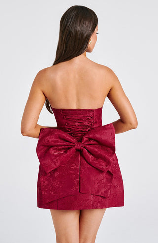 Elenora Mini Dress - Red - glavon