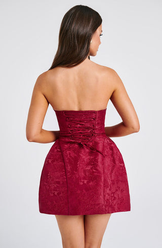 Elenora Mini Dress - Red - glavon