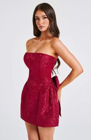 Elenora Mini Dress - Red - glavon