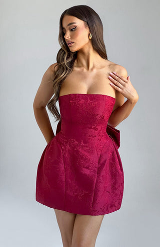 Elenora Mini Dress - Red - glavon