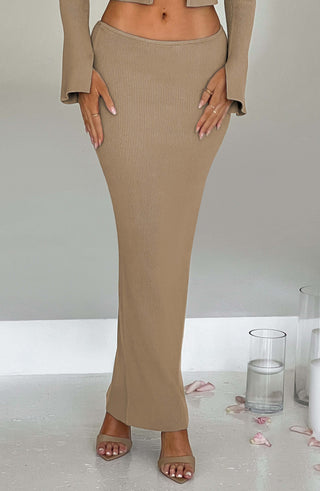 Elia Maxi Skirt - Beige - glavon