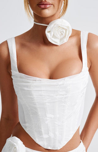 Elizabeth Floral Choker - Ivory - glavon