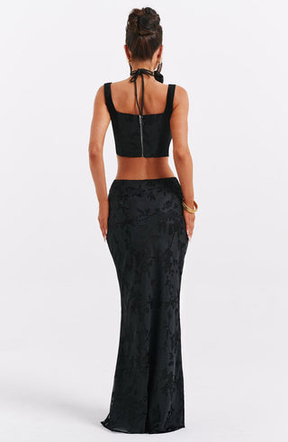 Elizabeth Maxi Skirt - Black - glavon
