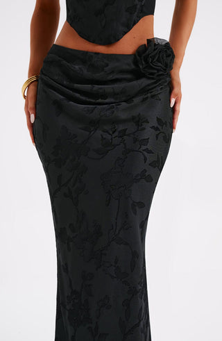 Elizabeth Maxi Skirt - Black - glavon