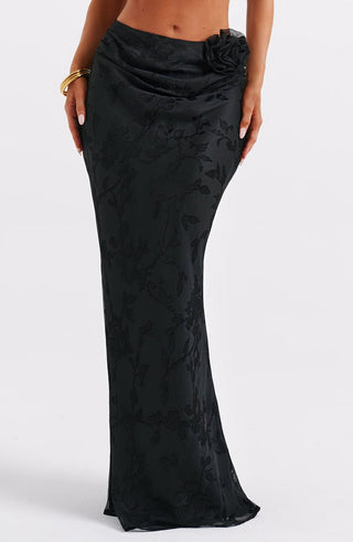 Elizabeth Maxi Skirt - Black - glavon