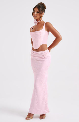 Elizabeth Maxi Skirt - Blush - glavon