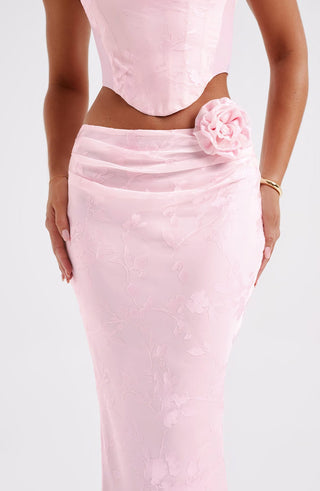 Elizabeth Maxi Skirt - Blush - glavon