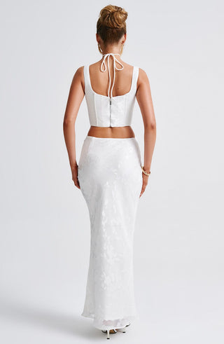 Elizabeth Maxi Skirt - Ivory - glavon