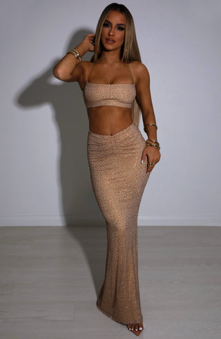 Eloise Maxi Skirt - Bronze - glavon