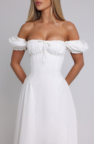 Elora Midi Dress - Ivory - glavon