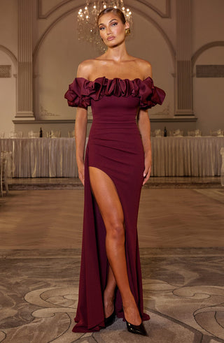 Elsie Maxi Dress - Cherry Lacquer - glavon