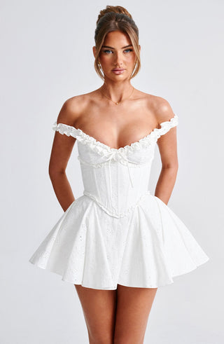 Elva Playsuit - Ivory - glavon
