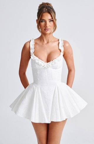 Elva Playsuit - Ivory - glavon