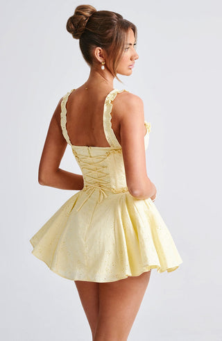 Elva Playsuit - Lemon - glavon