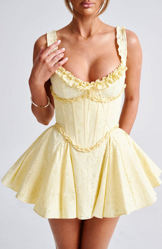 Elva Playsuit - Lemon - glavon