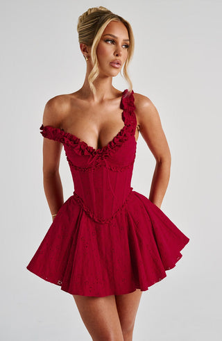 Elva Playsuit - Red - glavon