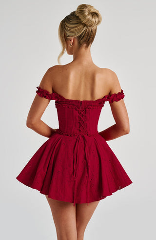 Elva Playsuit - Red - glavon