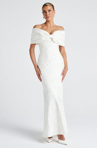 Emberly Maxi Dress - Ivory - glavon