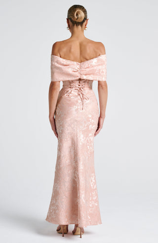 Emberly Maxi Dress - Soft Peach - glavon