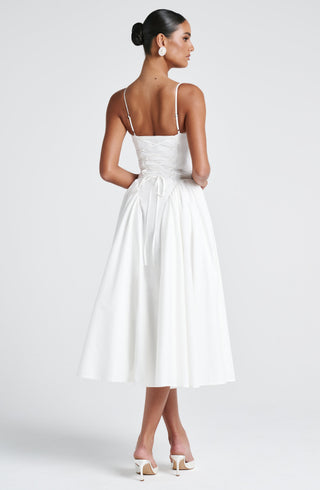 Emerson Midi Dress - Ivory - glavon