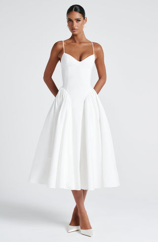 Emerson Midi Dress - Ivory - glavon
