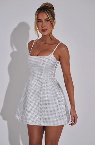 Emma Mini Dress - Ivory - glavon