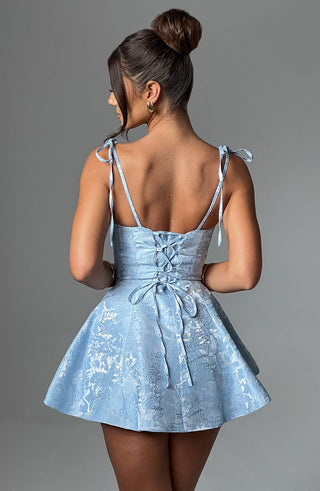 Emmie Playsuit Dress - Blue - glavon
