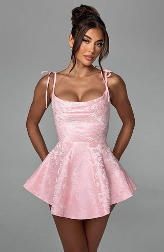 Emmie Playsuit Dress - Blush - glavon