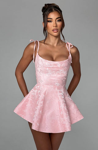 Emmie Playsuit Dress - Blush - glavon