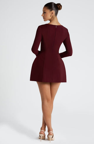 Esme Mini Dress - Cherry Lacquer - glavon