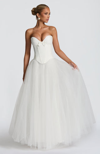 Ethel Maxi Skirt - Ivory - glavon