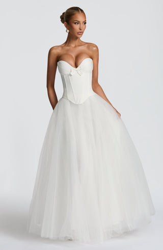 Ethel Maxi Skirt - Ivory - glavon