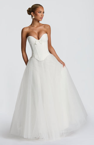 Ethel Maxi Skirt - Ivory - glavon