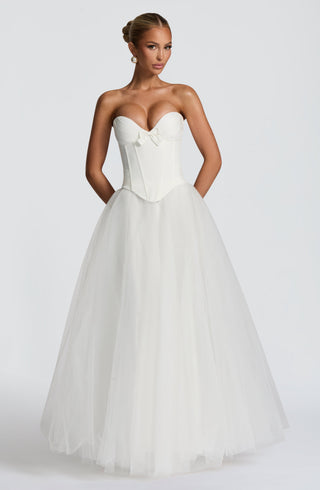 Ethel Maxi Skirt - Ivory - glavon