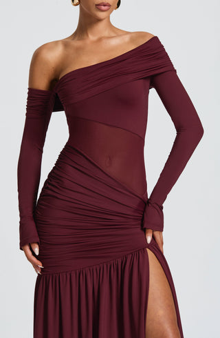 Ettalie Maxi Dress - Cherry Lacquer - glavon