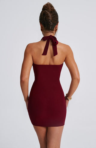 Fallon Mini Dress - Burgundy - glavon