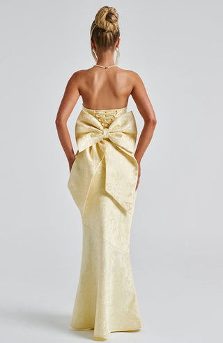 Felicity Maxi Dress - Lemon - glavon