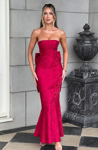 Felicity Maxi Dress - Red - glavon