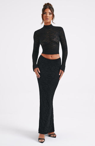 Fernanda Maxi Skirt - Black - glavon
