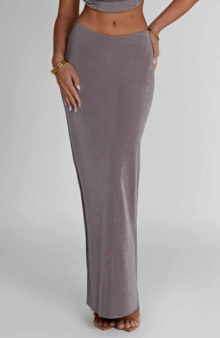 Fifi Maxi Skirt - Charcoal - glavon