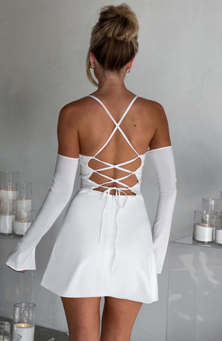 Fiona Mini Dress - Ivory - glavon