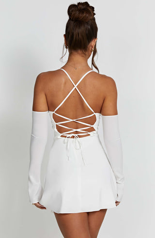 Fiona Mini Dress - Ivory - glavon