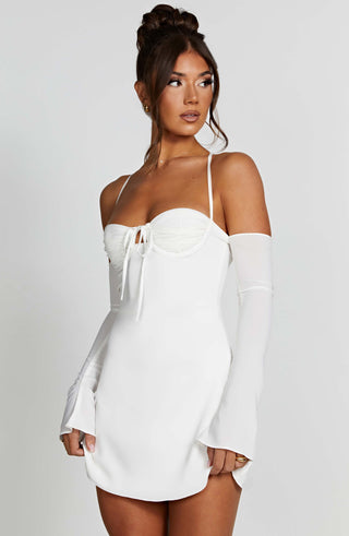 Fiona Mini Dress - Ivory - glavon