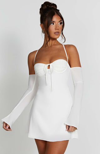 Fiona Mini Dress - Ivory - glavon