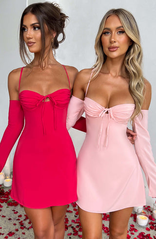 Fiona Mini Dress - Pink - glavon