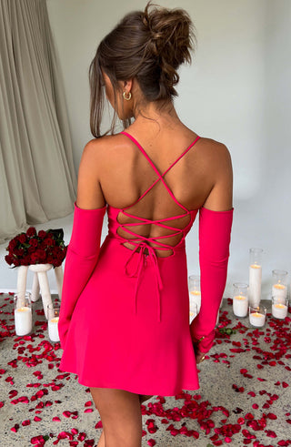 Fiona Mini Dress - Pink - glavon