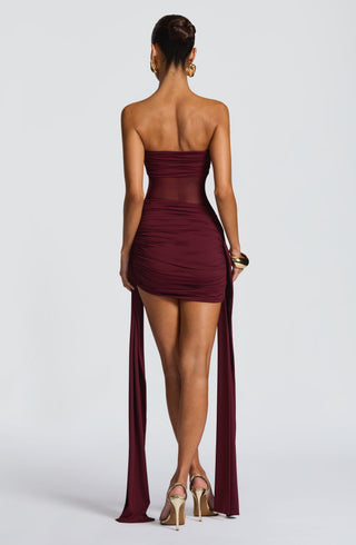 Fiorella Mini Dress - Cherry Lacquer - glavon