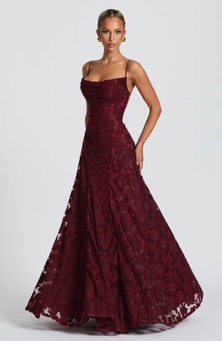 Francis Maxi Dress - Cherry Lacquer - glavon