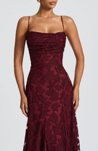 Francis Maxi Dress - Cherry Lacquer - glavon